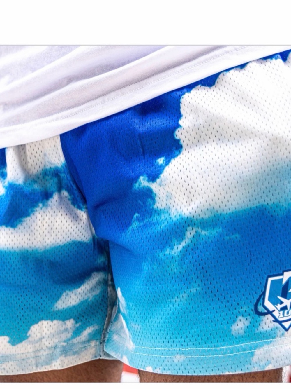 BB lifestyle 101 Teens/ Men’s Athletic Sky-Print Performance Shorts - Blue